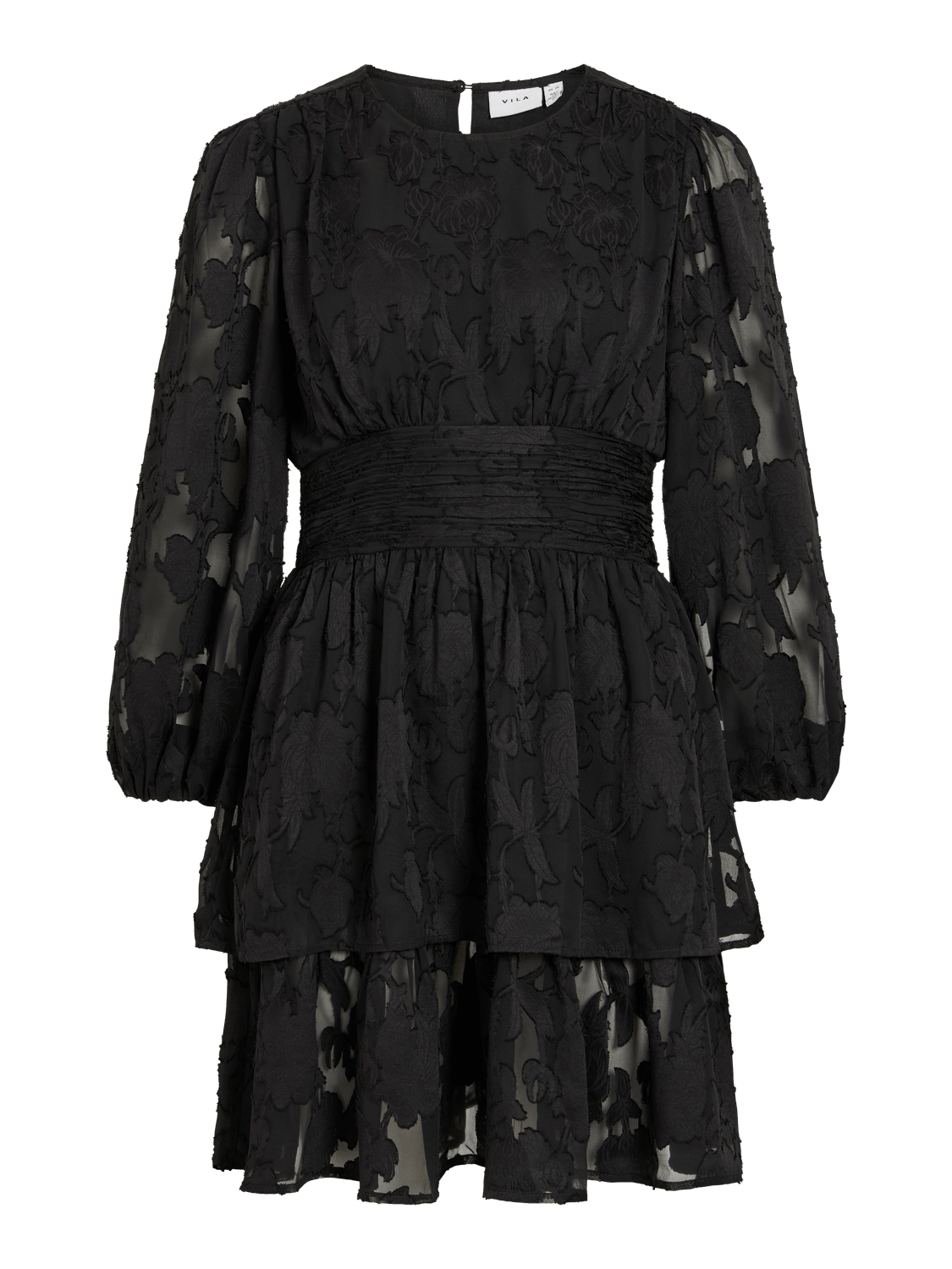 VIRINDA Short Dress - Black Beauty - VERO MODA & VILA Bergvik